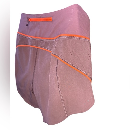 Athleta womens purple orange Run With It 3.5" Short Sz M preloved like new - Picture 3 of 11